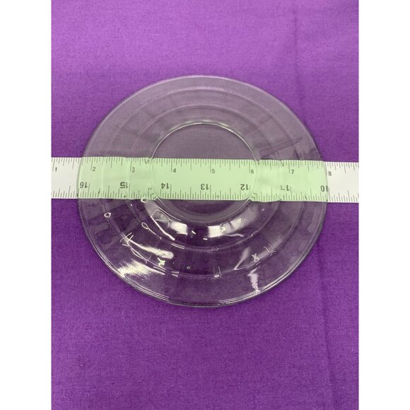 Fostoria ,Fairfax Pattern Banded Ring Uranium Green Depression Glass Sm Plate 6. - Picture 5 of 6